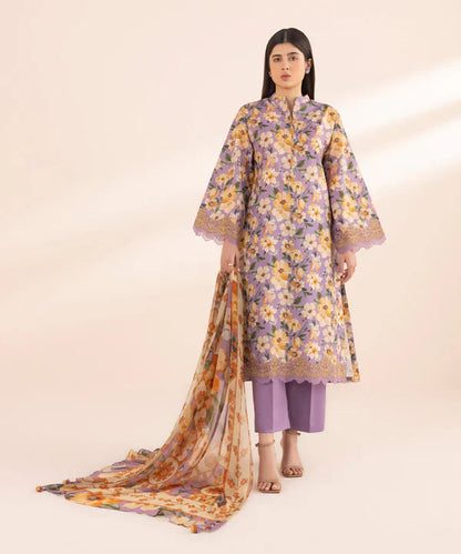 3 Piece - Embroidered Lawn Suit