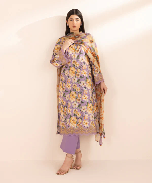 3 Piece - Embroidered Lawn Suit