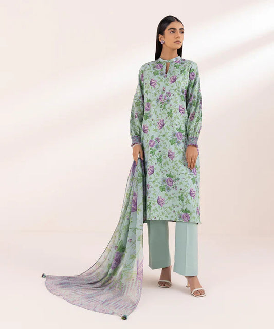 3 Piece - Printed Lawn Suit