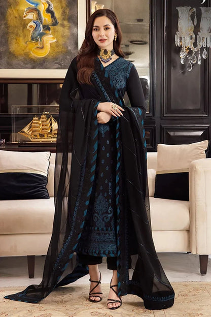 ASIM JOFA - 3PC LAWN EMBROIDERED SHIRT WITH CHIFFON EMBROIDERED DUPATTA AND TROUSER