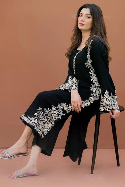 2PC LAWN EMBROIDERED SHIRT AND TROUSER